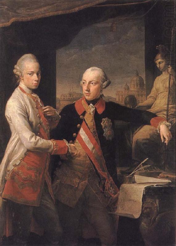 Emperor Foseph II and Grand Duke Pietro Leopoldo of Tusany, Pompeo Batoni